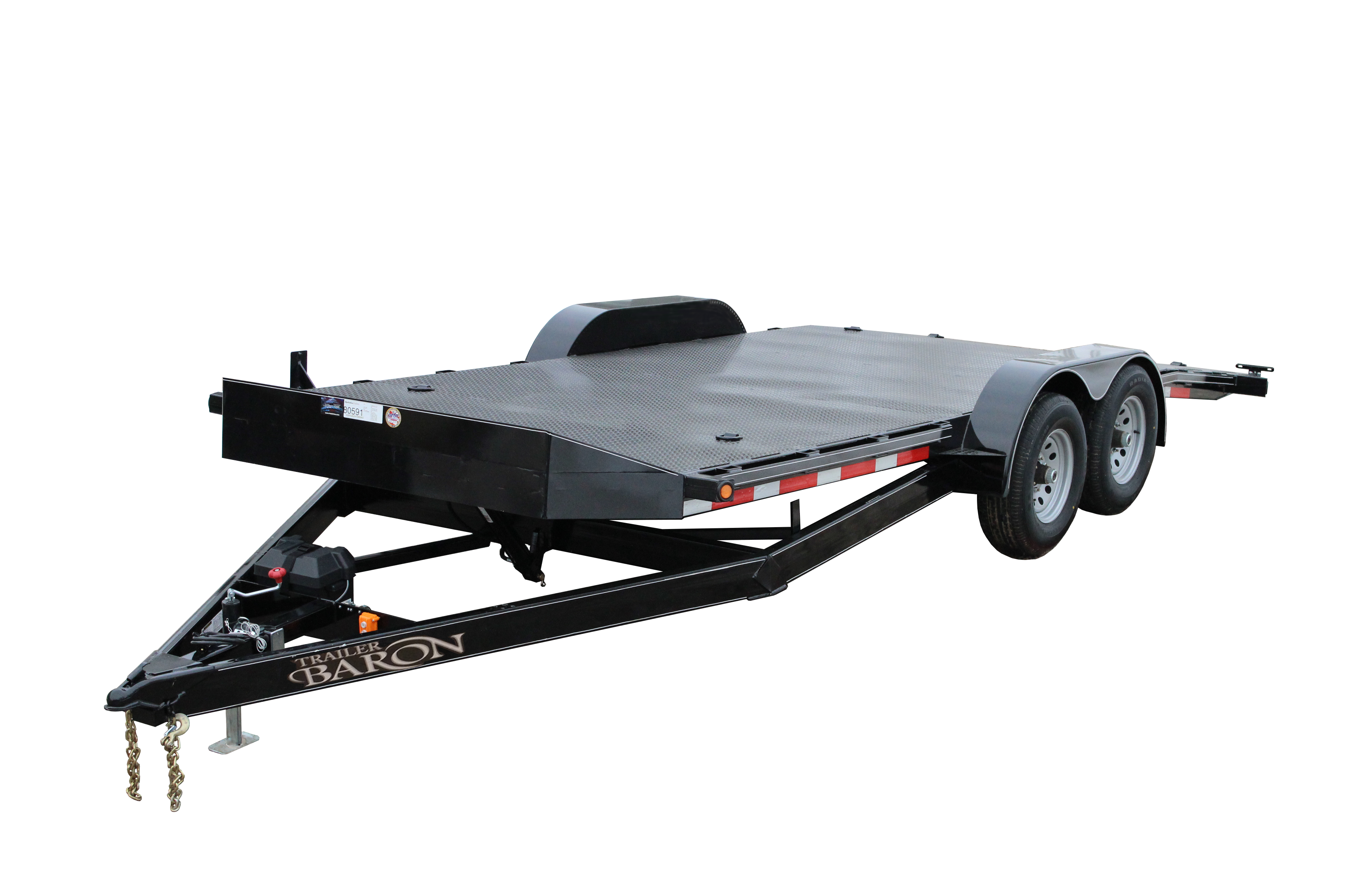 Premium 10000 GVWR Diamond Floor Tilt Car Trailer